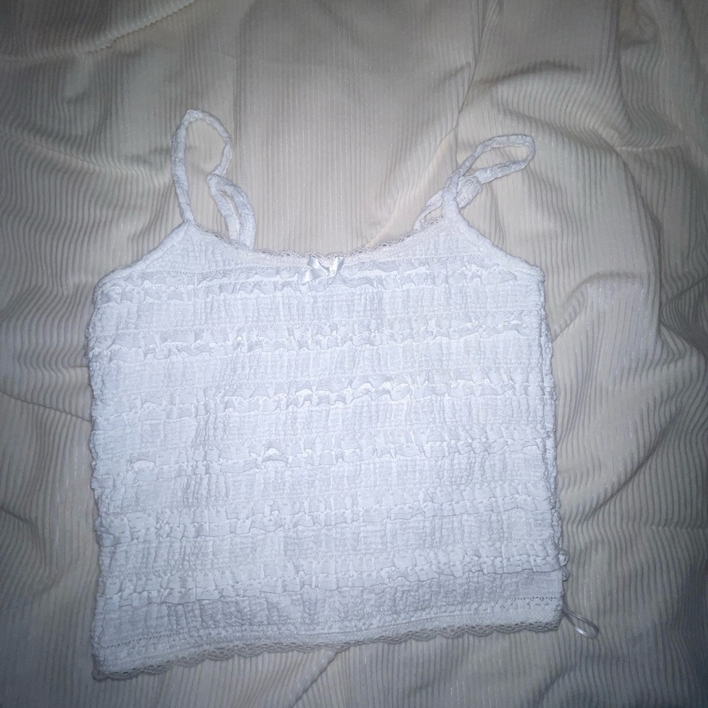 women’s ruffle tank